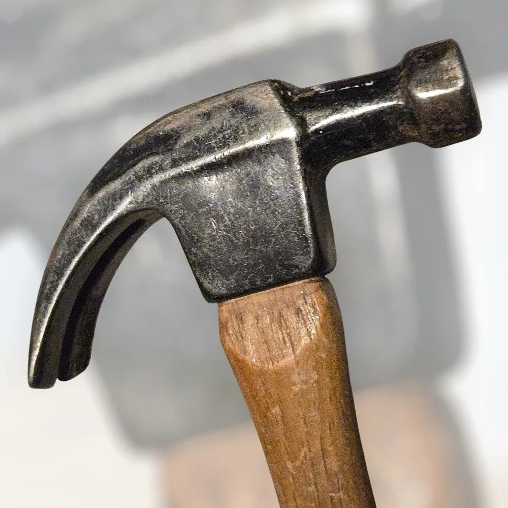 VTG Jim Dandy True Temper 12in Claw Hammer Black Steel Wood Handle USA‎ Patina